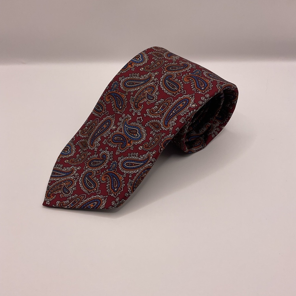 Palani‎ Paisley Pattern Red/Maroon/Blue Retro Vintage 3.25 Wide
